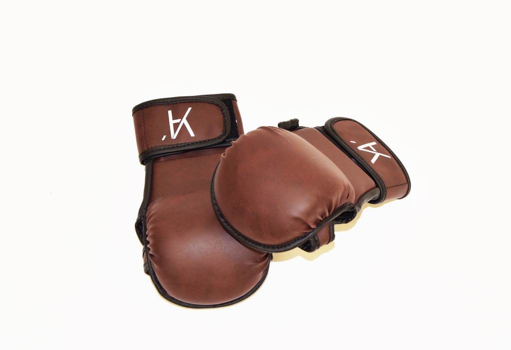 Gants d'entrainement de Boxe Marron &amp; Noir (Large/X-Large)